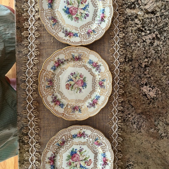 Mid-Century Royal Bayreuth Salad or Dessert Plate, Set of 3 - Picture 12 of 16